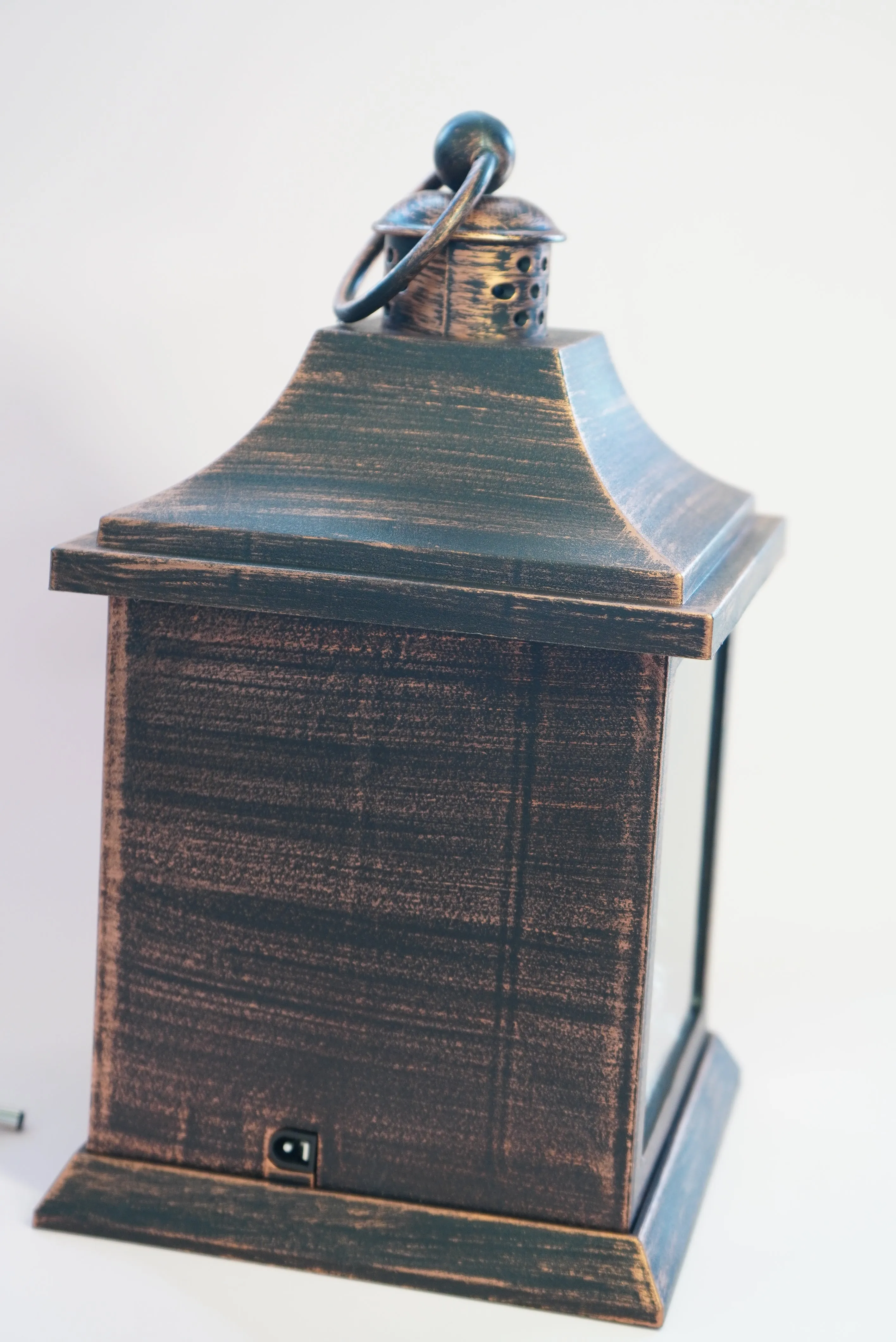 LED Fireplace Lantern – Golden Finish