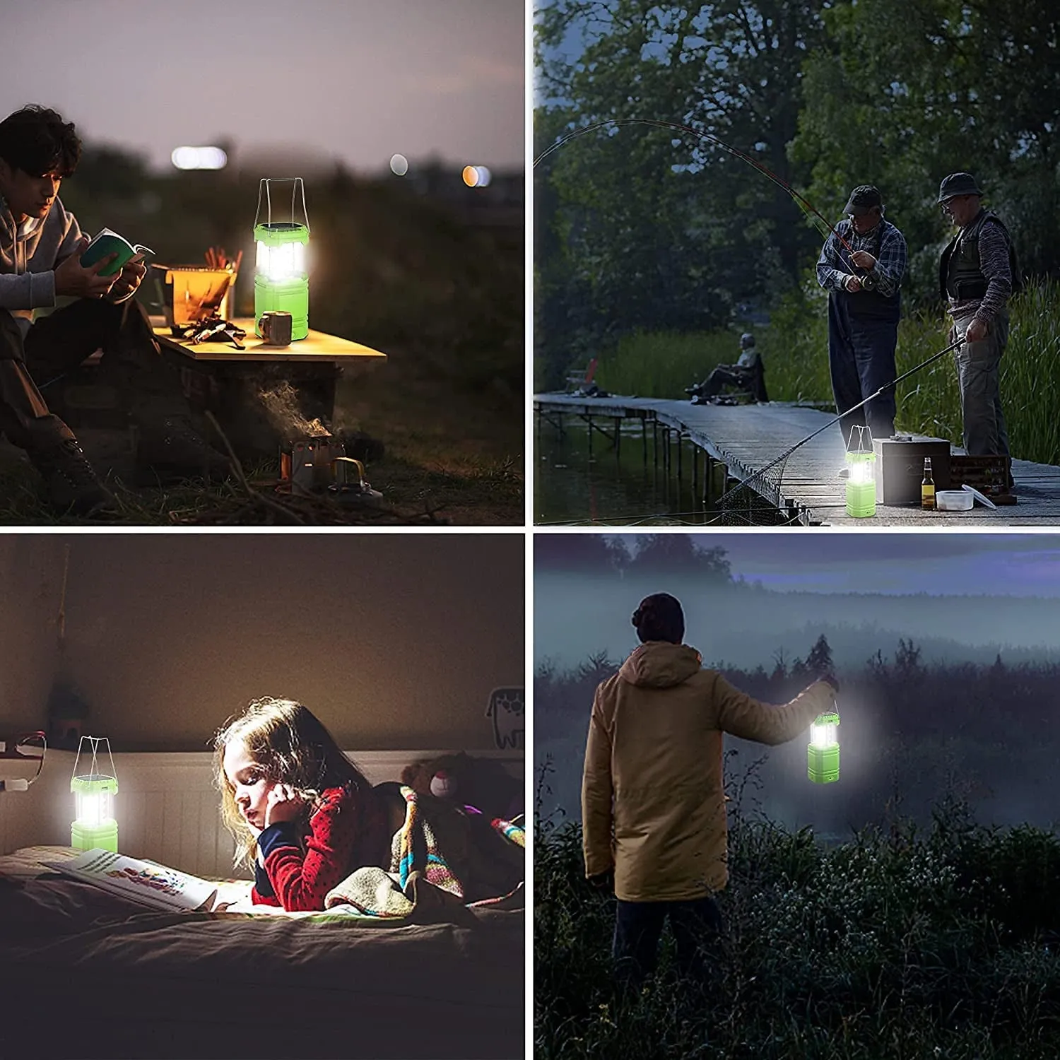 LED Lanterns Hand Crank & Solar Powered