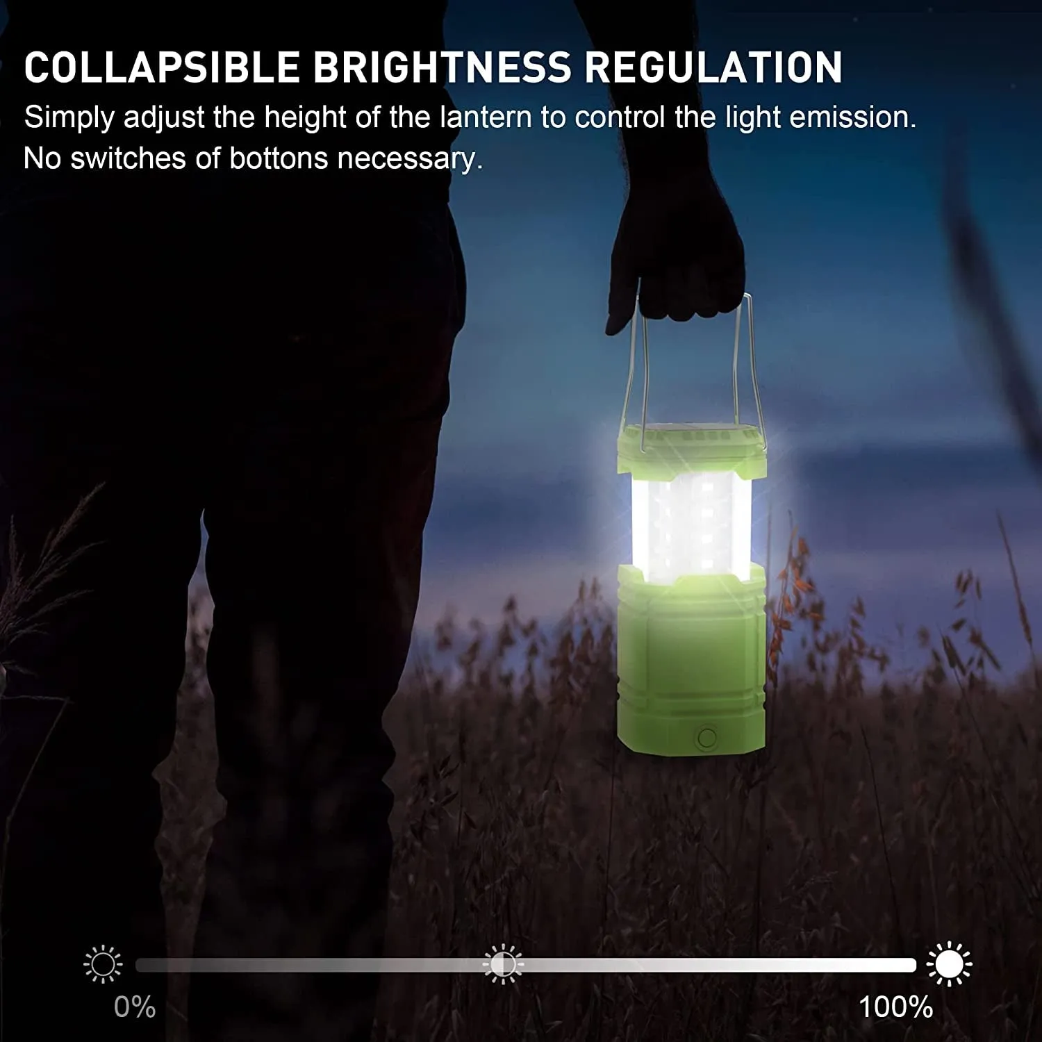 LED Lanterns Hand Crank & Solar Powered
