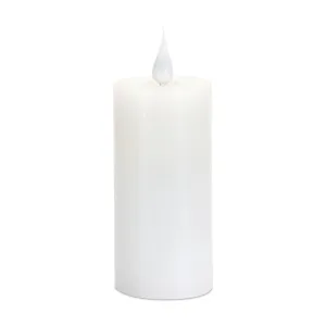 LED Lighted Flameless Candle - 4" - White