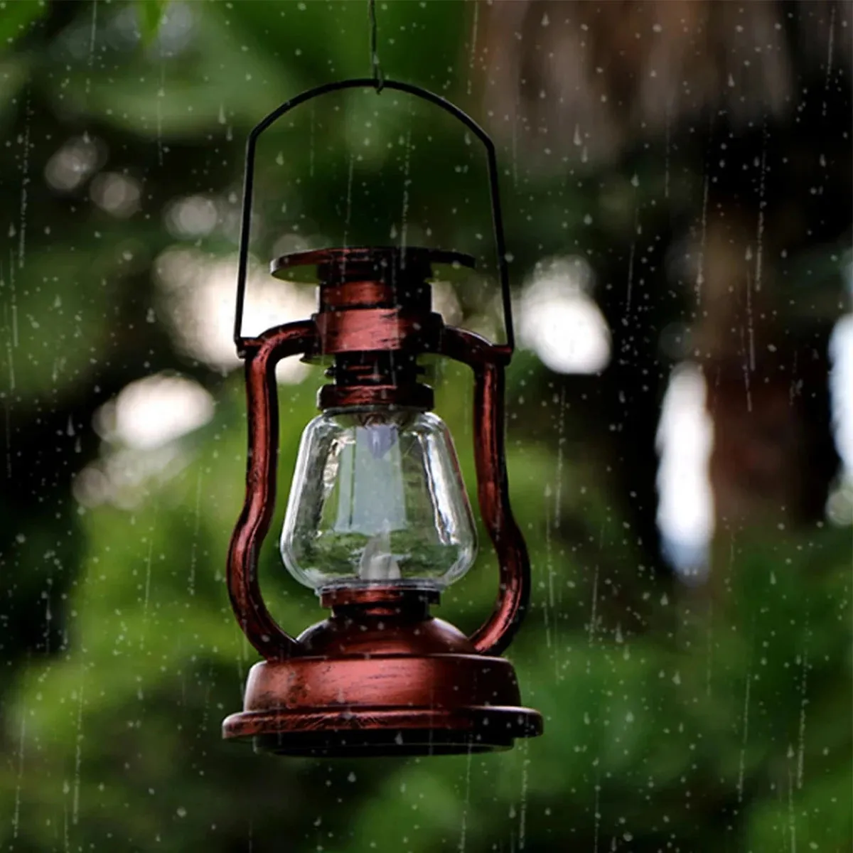 LED Solar Retro Oil Lamp