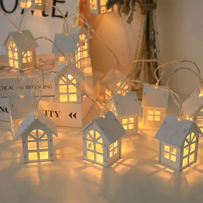 Linen Lantern String Lights - Outdoor Fairy Decorative Lighting