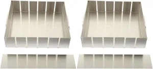 MAGICLULU 2sets Nougat Baking Sheet Pan and Tray Mold Nougat Candy Making Tools Gelatin Cake Cutting Pan Baking Supplies for Homemade Desserts