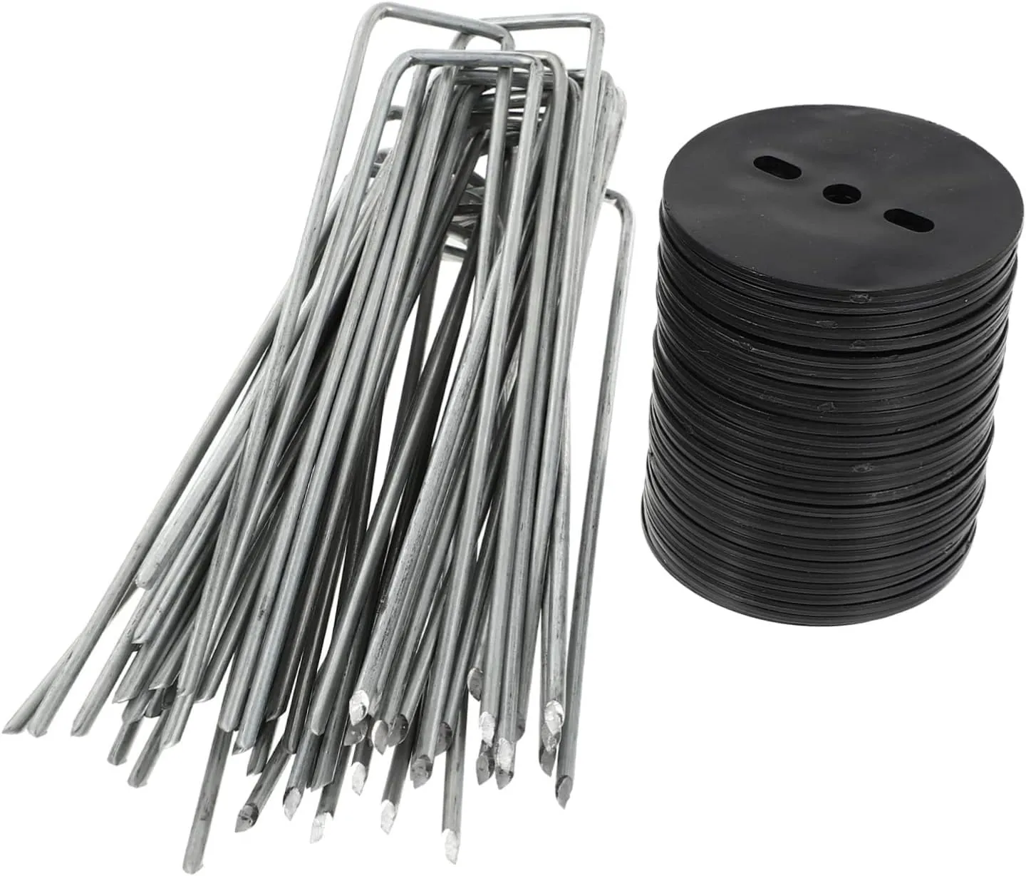 Milisten Lawn Ground Nails U-Shaped Stake 30 Sets for Tarp Canopy Tent and Outdoor Fixing