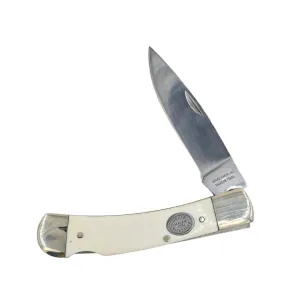 Moore Maker Single Blade Lock Trapper Knife with Bone Handle