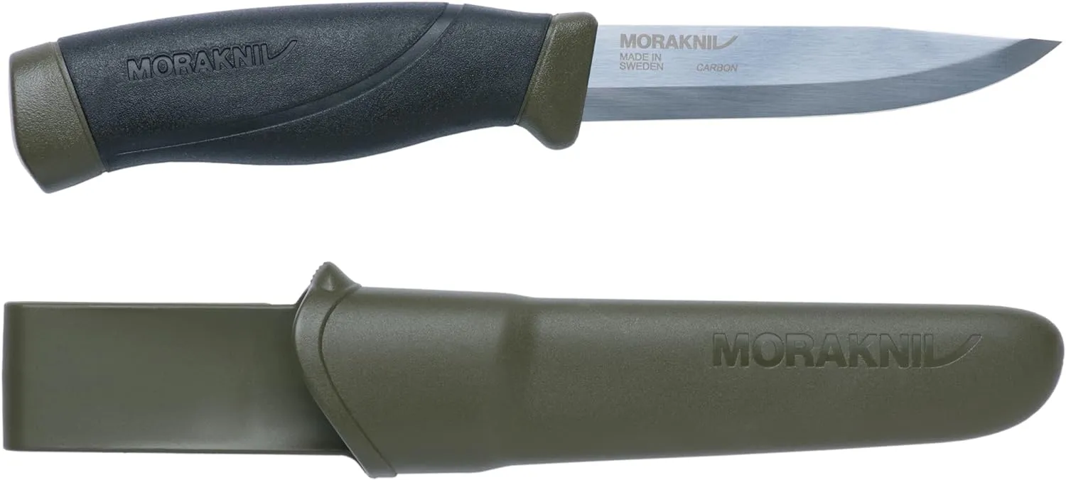 Morakniv Companion Heavy Duty Knife with Sandvik Carbon Steel Blade, 0.125/4.1-Inch