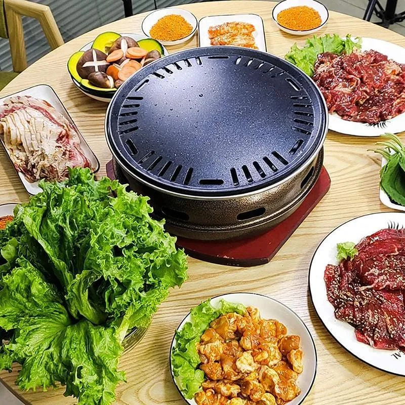 Multifunctional Charcoal Barbecue Grill Household Korean BBQ Grill Port