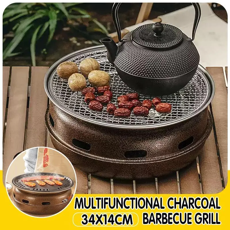 Multifunctional Charcoal Barbecue Grill Household Korean BBQ Grill Port