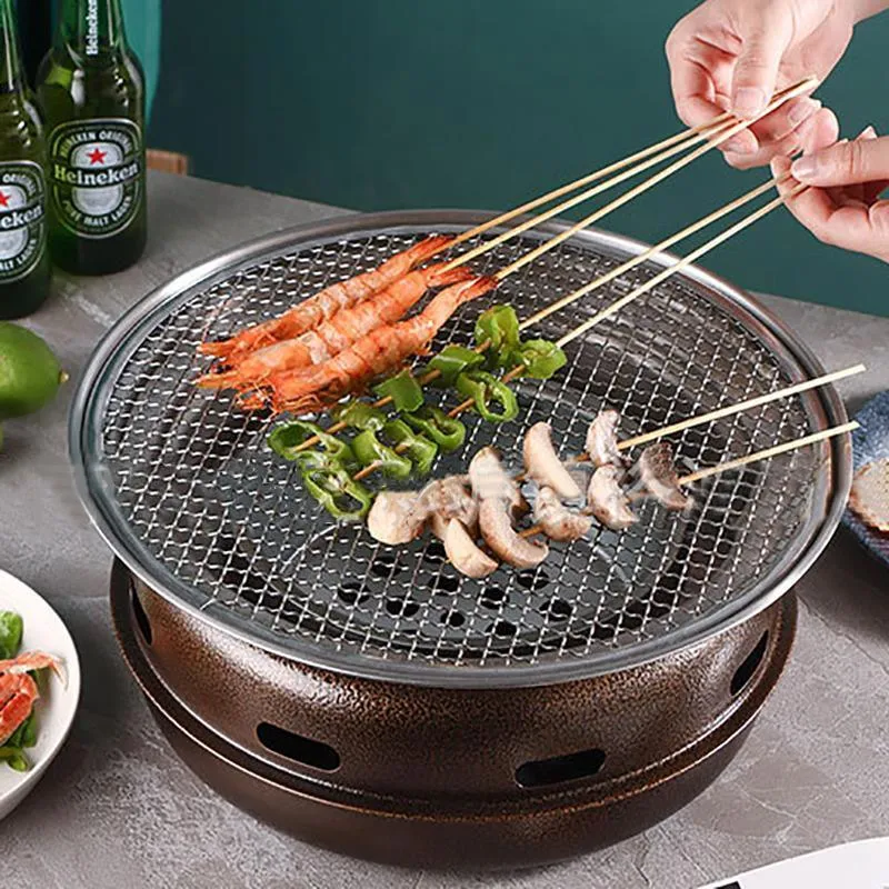 Multifunctional Charcoal Barbecue Grill Household Korean BBQ Grill Port