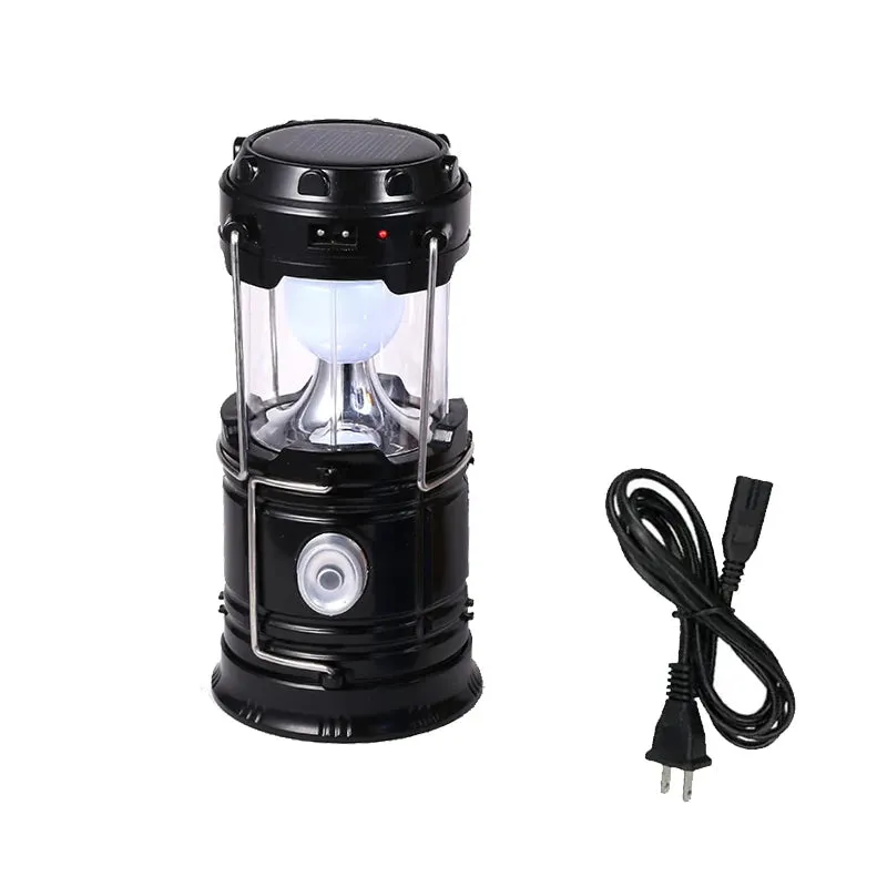 Multifunctional Led Camping Light Rechargeable Camping Lamp Solar Power Charging Portable Fan Lantern Emergency Outdoor Lighting