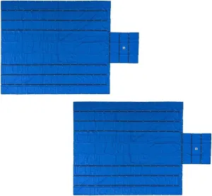 Mytee Products (2 Pack) Heavy Duty Trucking Flatbed Trailer Tarps Heavy Duty 18oz Lumber Tarp 24x27 (8' Drop) - Blue