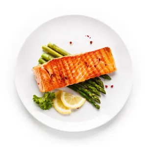 New York Steak & Seafood Set of Frozen Salmon Filets - Skinless Salmon Fillets of 8 oz Each - Omega-Rich Norway Atlantic Salmon Filets without Skin (8 Fillets, 8oz)