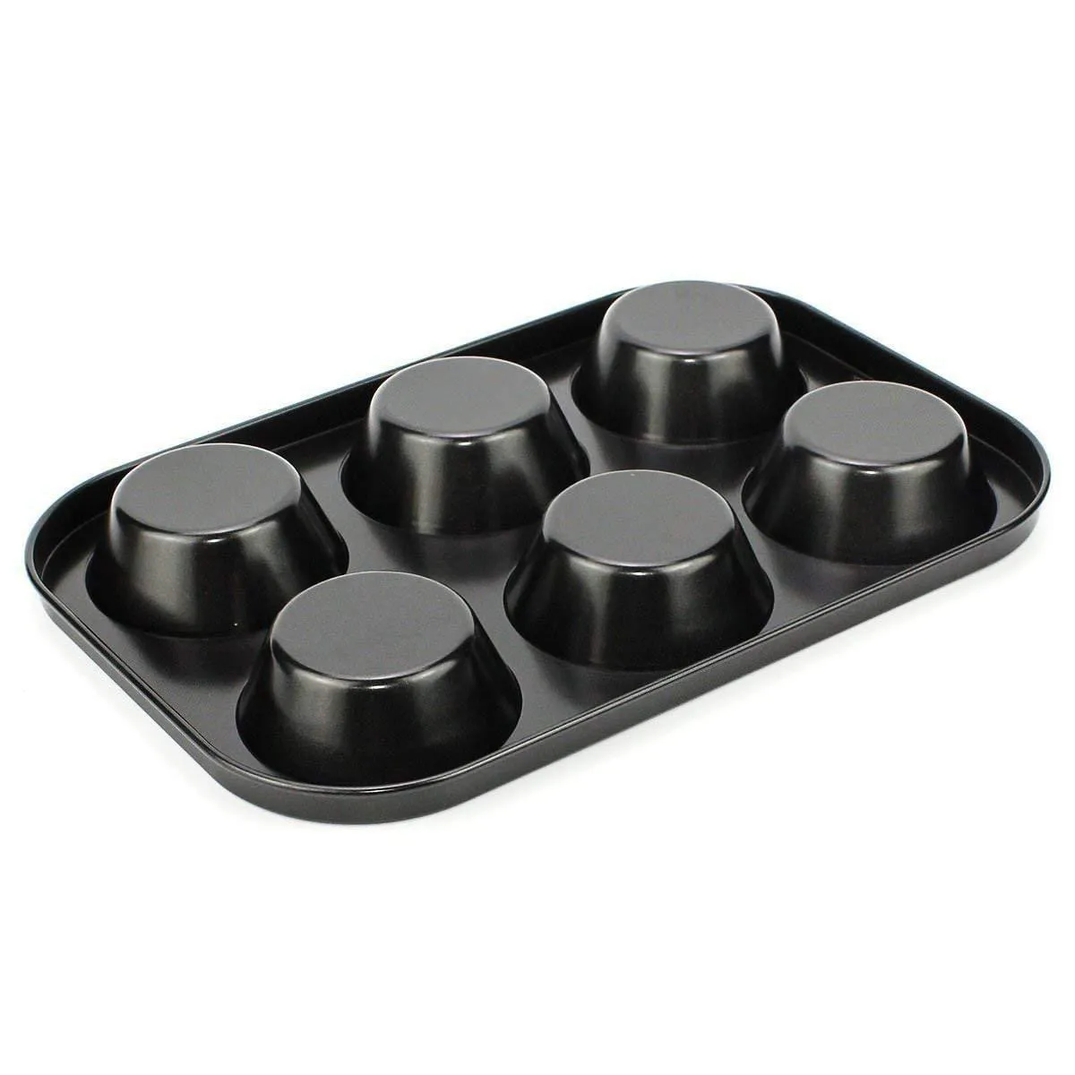 Non-Stick Reusable Cupcake Tray for 6 Muffins