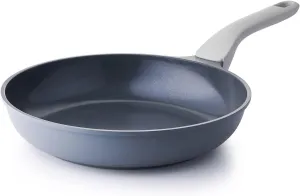 Nonstick Ceramic Frying Pan, 8/10/12 Inch Non Toxic Skillet, Healthy Egg & Omelet & Chef's Pan, PTFE PFOA & PFAS Free, Induction Compatible (8-Inch, Gray)