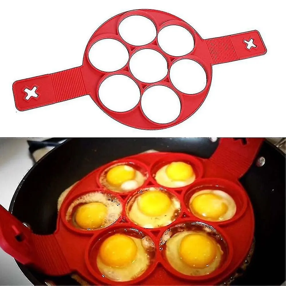 Nonstick Pancake Cooking Tool Egg Ring Maker with Cheese Egg Cooker Pan Flip