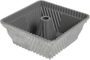 Nordic Ware 10 Cup Cast Aluminum Square Nonstick Bundt Pan - 9 1/2" L x 8 1/2" W x 4" D