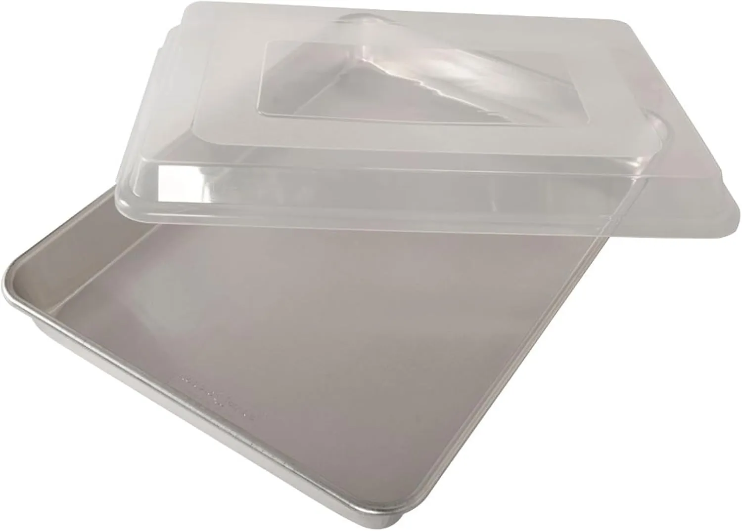 Nordic Ware Hi-Side Sheet Cake Baking Pan with Lid Aluminum Aluminum