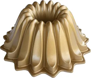 Nordic Ware Lotus Bundt Pan Gold, 5 Cup Capacity