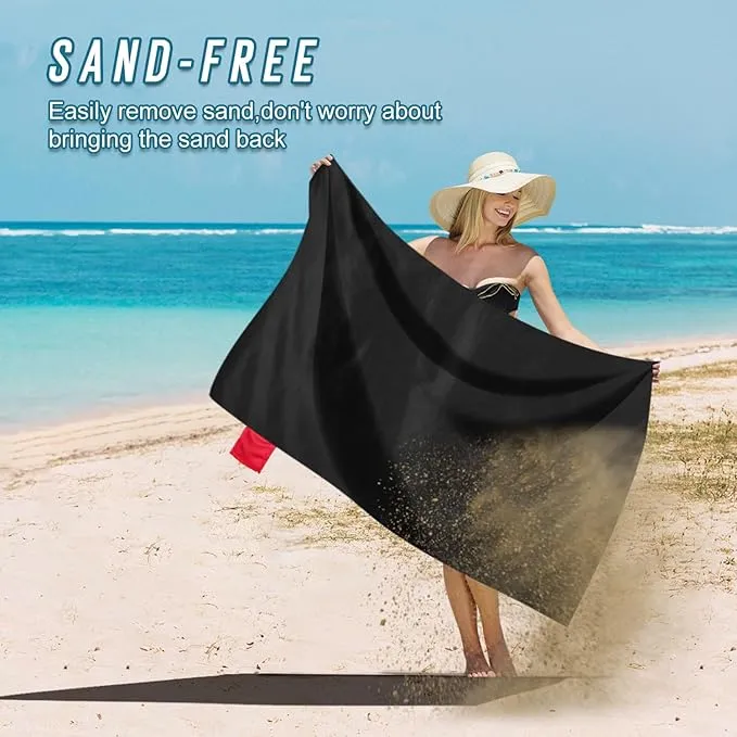Odoland Beach Blanket Picnic Blanket, SandProof Waterproof Outdoor Pocket Blanket with Portable Bag, Foldable Lightweight Sand Free Quick Drying Beach Mat for Hiking Camping Picnics Travel Concert