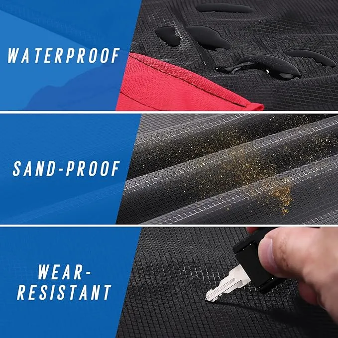 Odoland Beach Blanket Picnic Blanket, SandProof Waterproof Outdoor Pocket Blanket with Portable Bag, Foldable Lightweight Sand Free Quick Drying Beach Mat for Hiking Camping Picnics Travel Concert