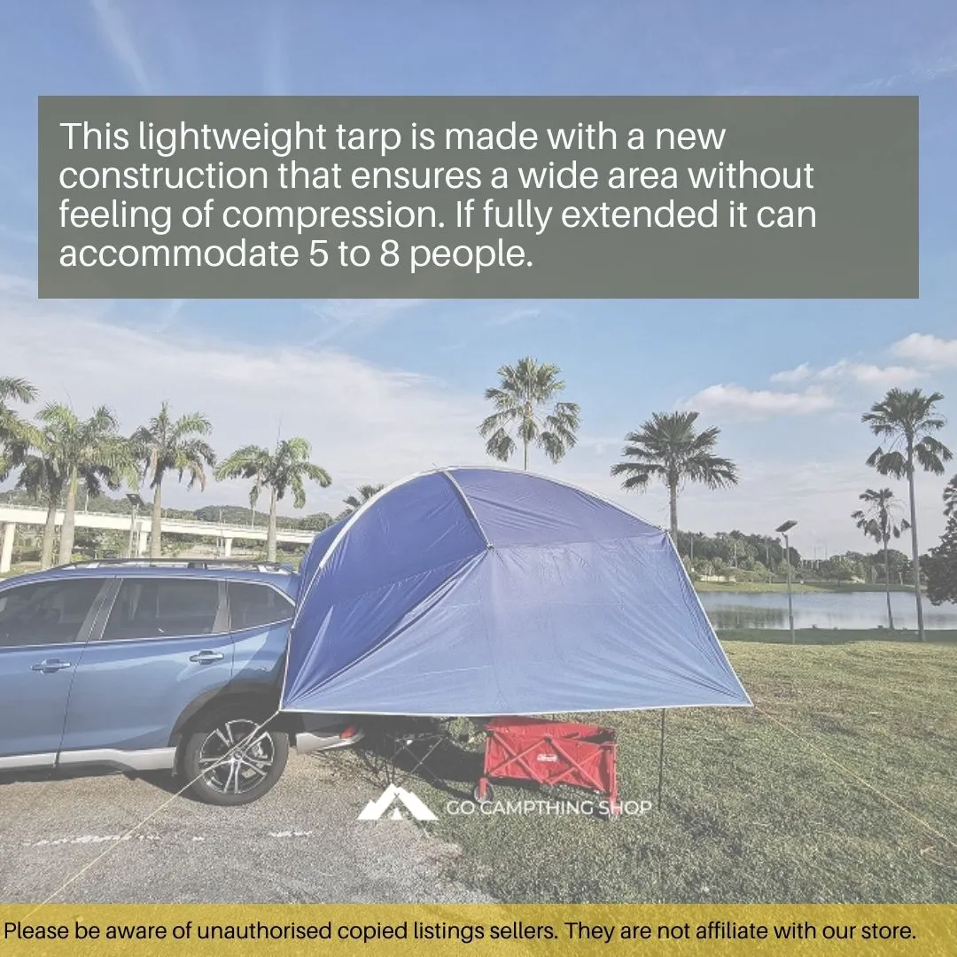 Outdoor Camping Car Side Tarp Tent Awning Sun Shade Waterproof Curtain UV Protection Army Green Color 320*230*220cm