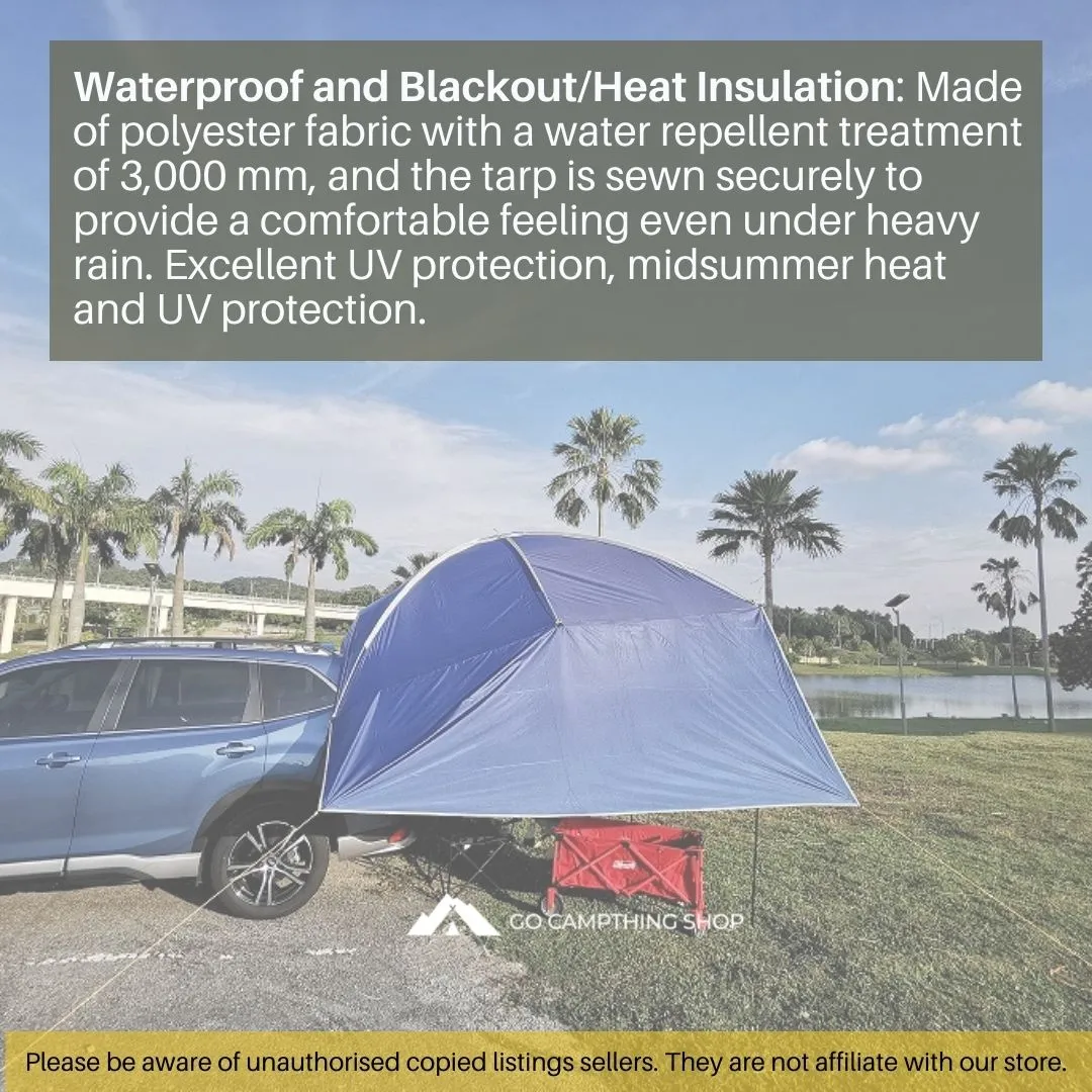 Outdoor Camping Car Side Tarp Tent Awning Sun Shade Waterproof Curtain UV Protection Army Green Color 320*230*220cm