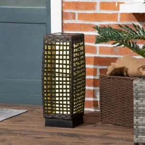 Outdoor Rattan Solar Lantern