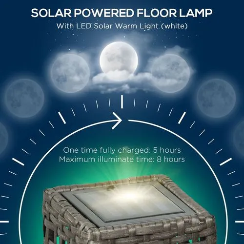 Outdoor Rattan Solar Lantern