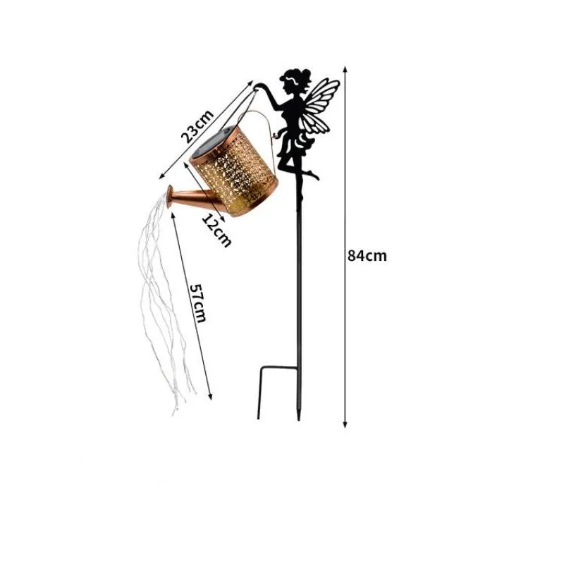 Outdoor Solar Hanging Lanterns Watering Can