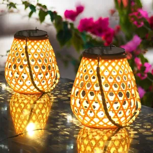 Outdoor Solar Lanterns  - Waterproof Hanging Solar LED Lantern Decor