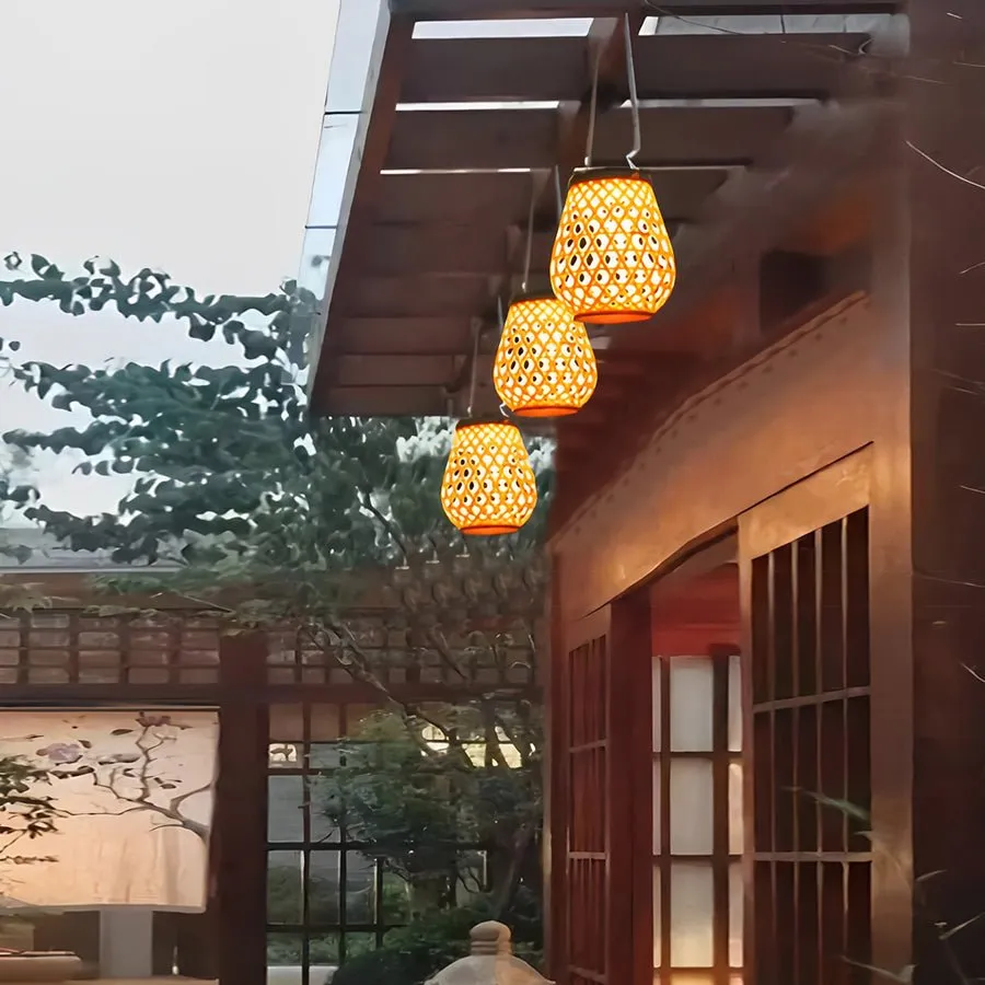Outdoor Solar Lanterns  - Waterproof Hanging Solar LED Lantern Decor