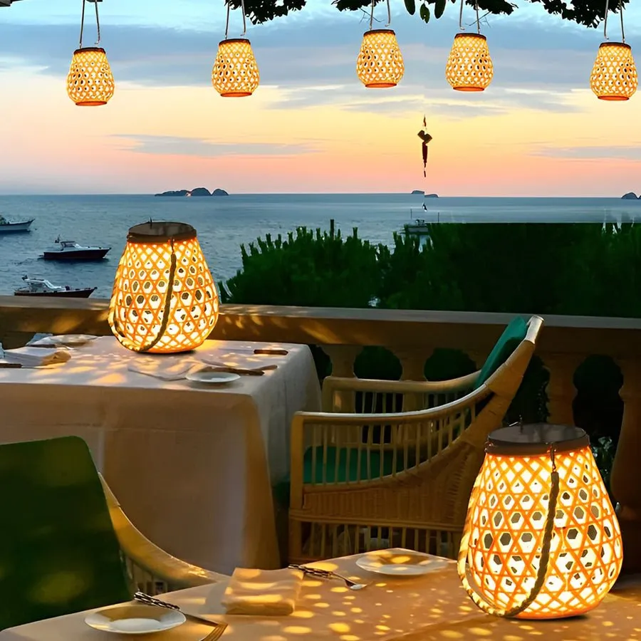 Outdoor Solar Lanterns  - Waterproof Hanging Solar LED Lantern Decor