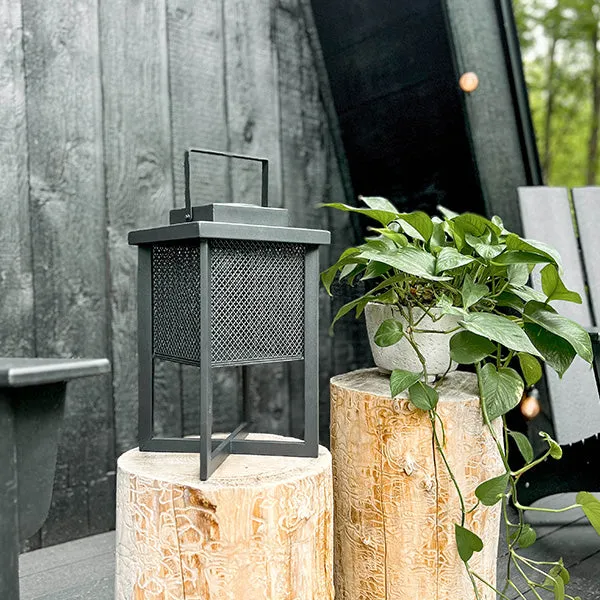 Outdoor Solar Metal Lantern