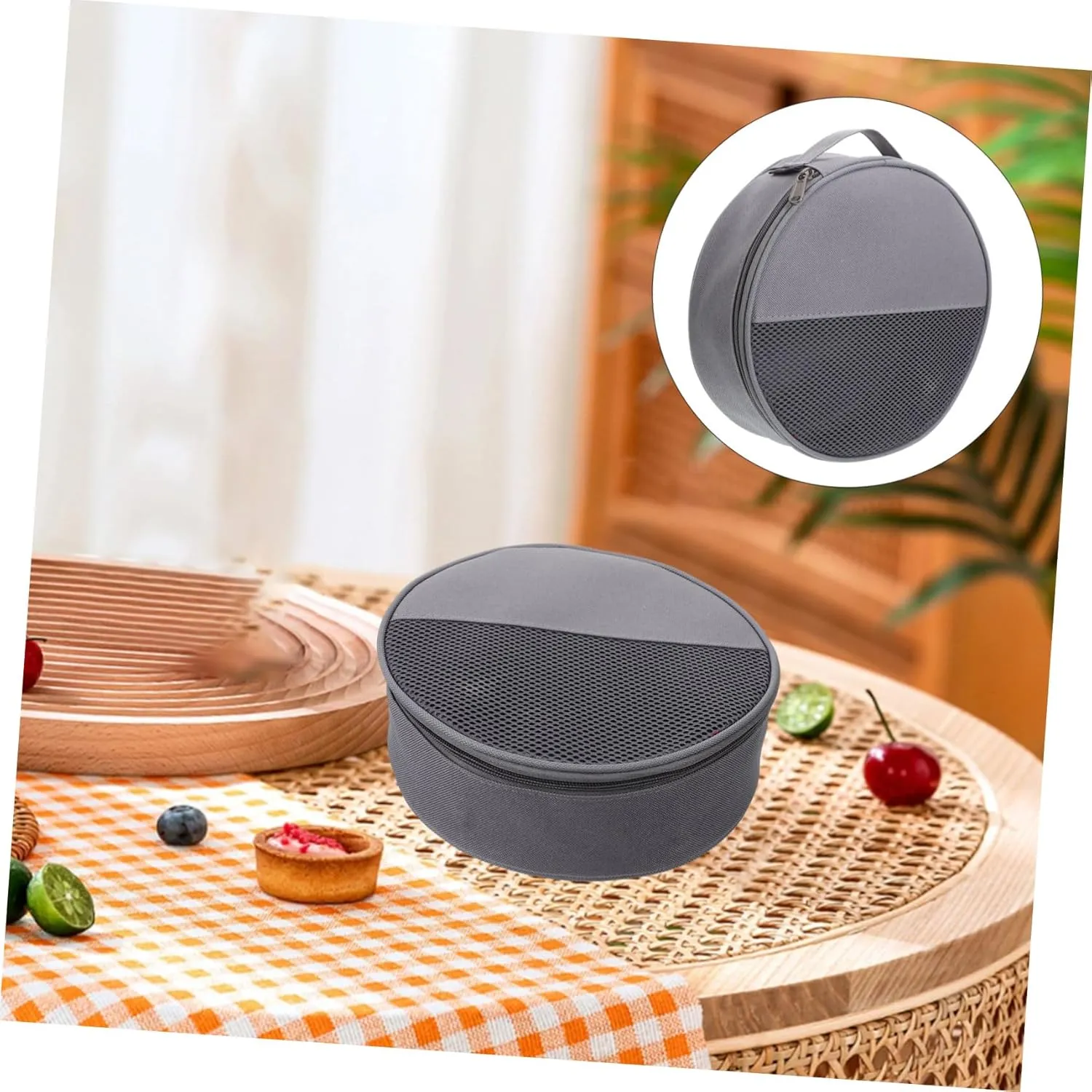 Outdoor Tableware Bag Canvas Bag Camping Cooking Tools Bag Tableware Container Outdoor Plate Bag Outdoor