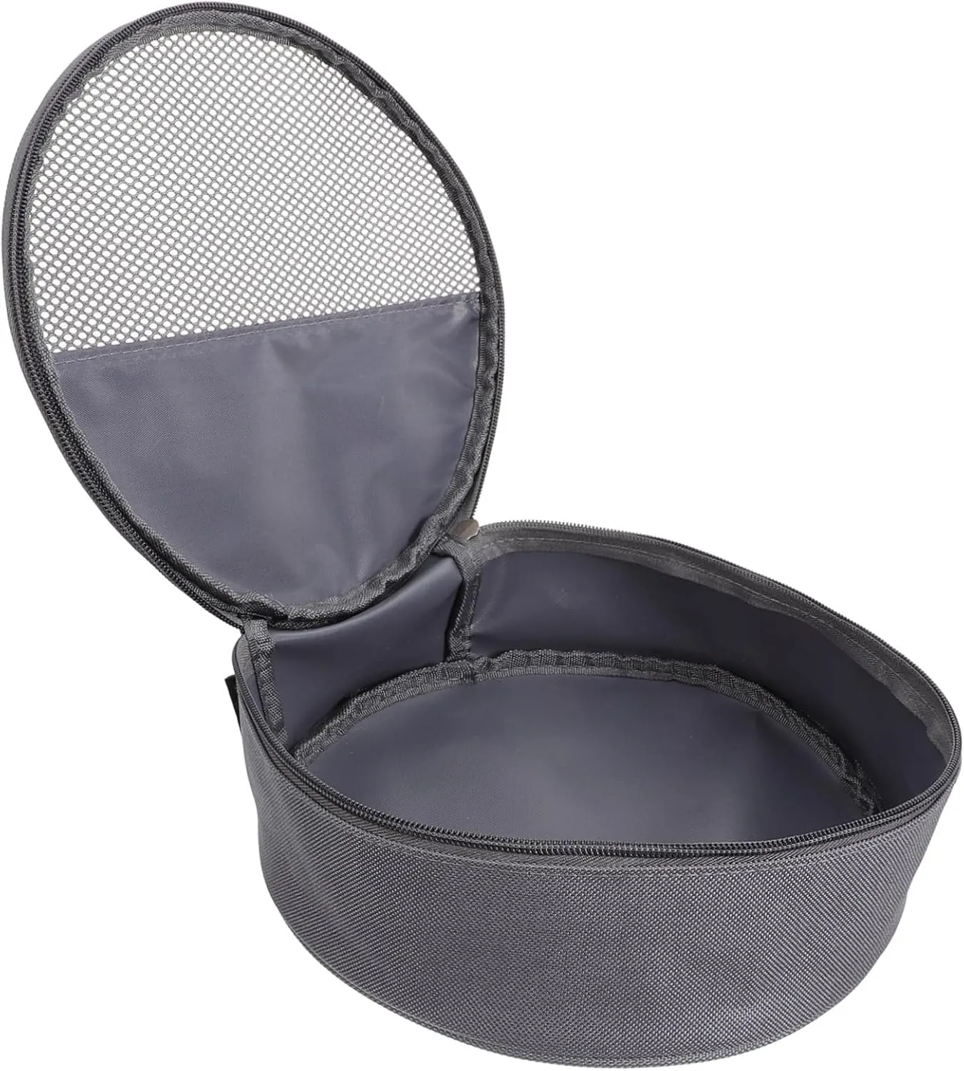 Outdoor Tableware Bag Canvas Bag Round Dish Container Bag for Plate Tableware Pouch Camping Supplies