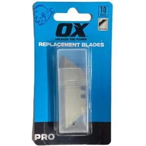 OX Tools Professional Heavy Duty SK5 Type Knife Blades - 10pk OX-P221810