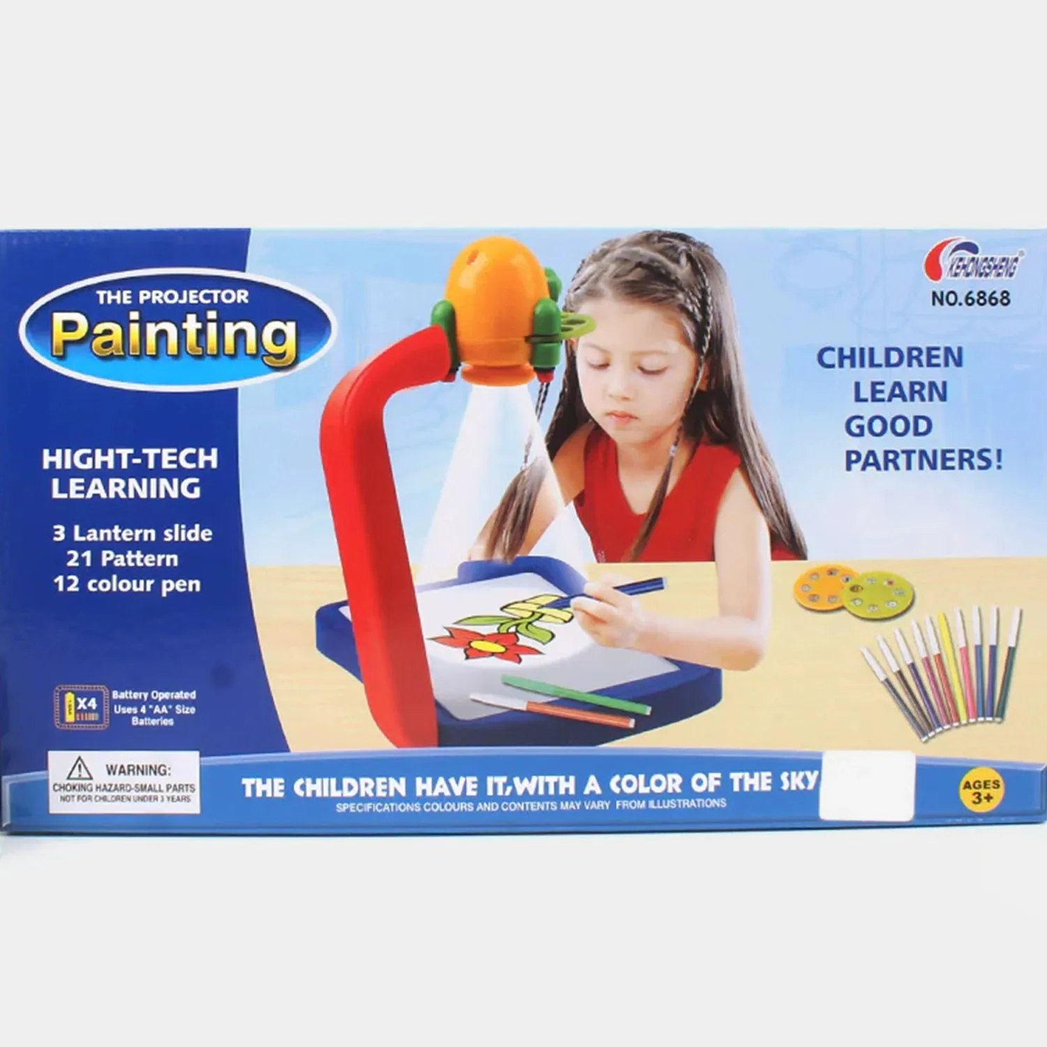 Painting Projector ( Blue ) Play Set For Kids