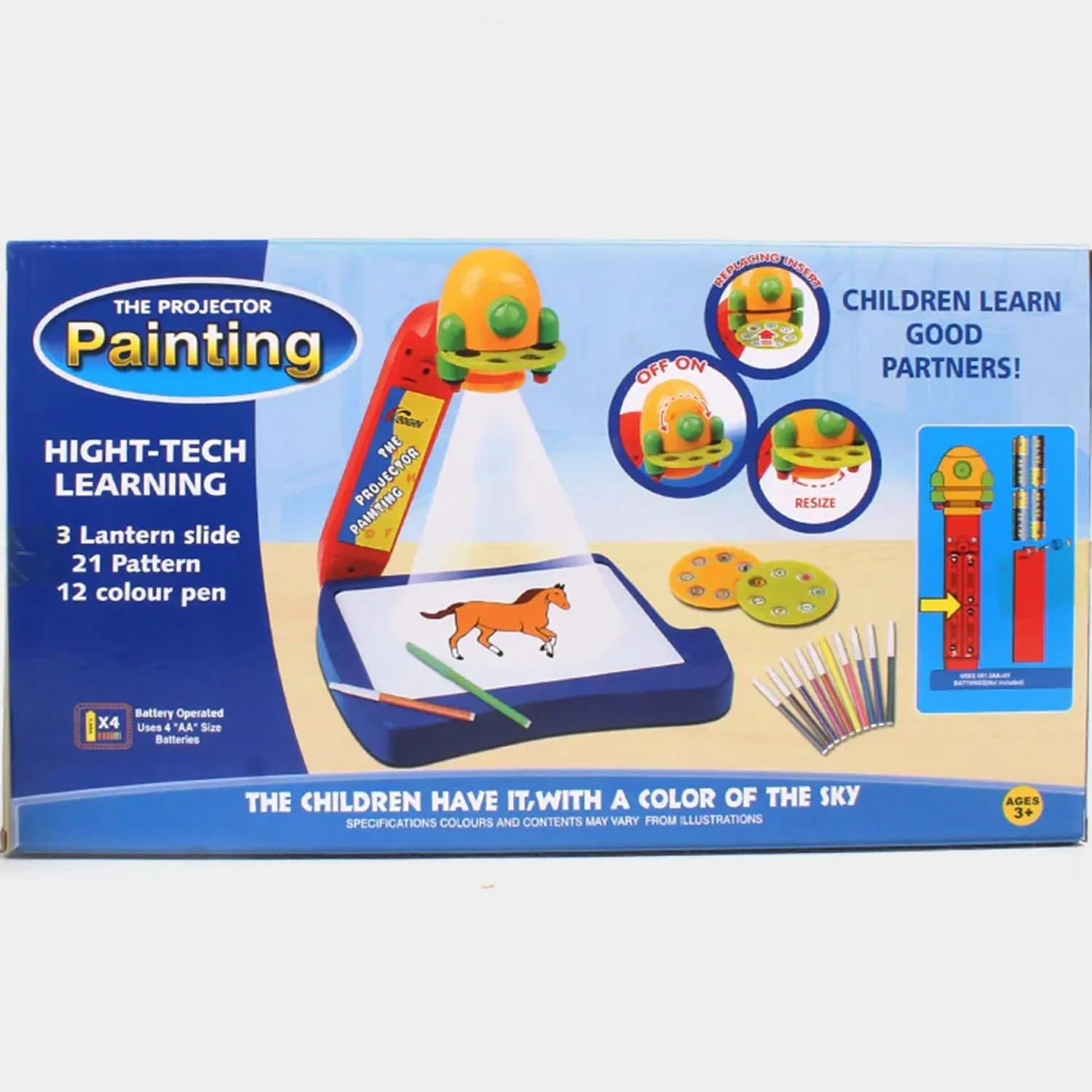 Painting Projector ( Blue ) Play Set For Kids