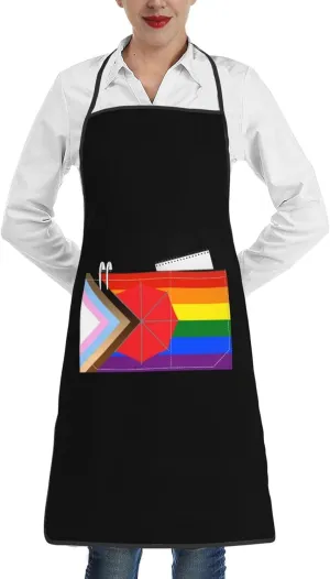 Pansexual Pan Gay Pride Flag Fashionable Aprons Upgrade Your Cooking Experience