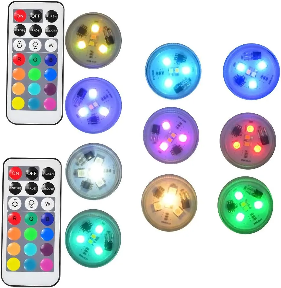 Paper Lantern Battery Operated Remote Hanging LED Lights with Hook - Super Bright RGB White Warm White, 15 Days Standby, 36 Hours Constant On for Tent Lighting (10 Lights   2 Remotes)