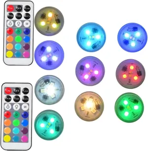 Paper Lantern Battery Operated Remote Hanging LED Lights with Hook - Super Bright RGB White Warm White, 15 Days Standby, 36 Hours Constant On for Tent Lighting (10 Lights   2 Remotes)