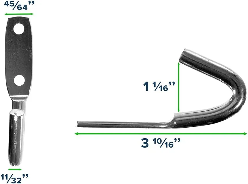 Paracord Planet Rope Binding Hooks – Tarps, Tie-Downs, and Home Improvement (10 Pack, 1-1/16 Inch)