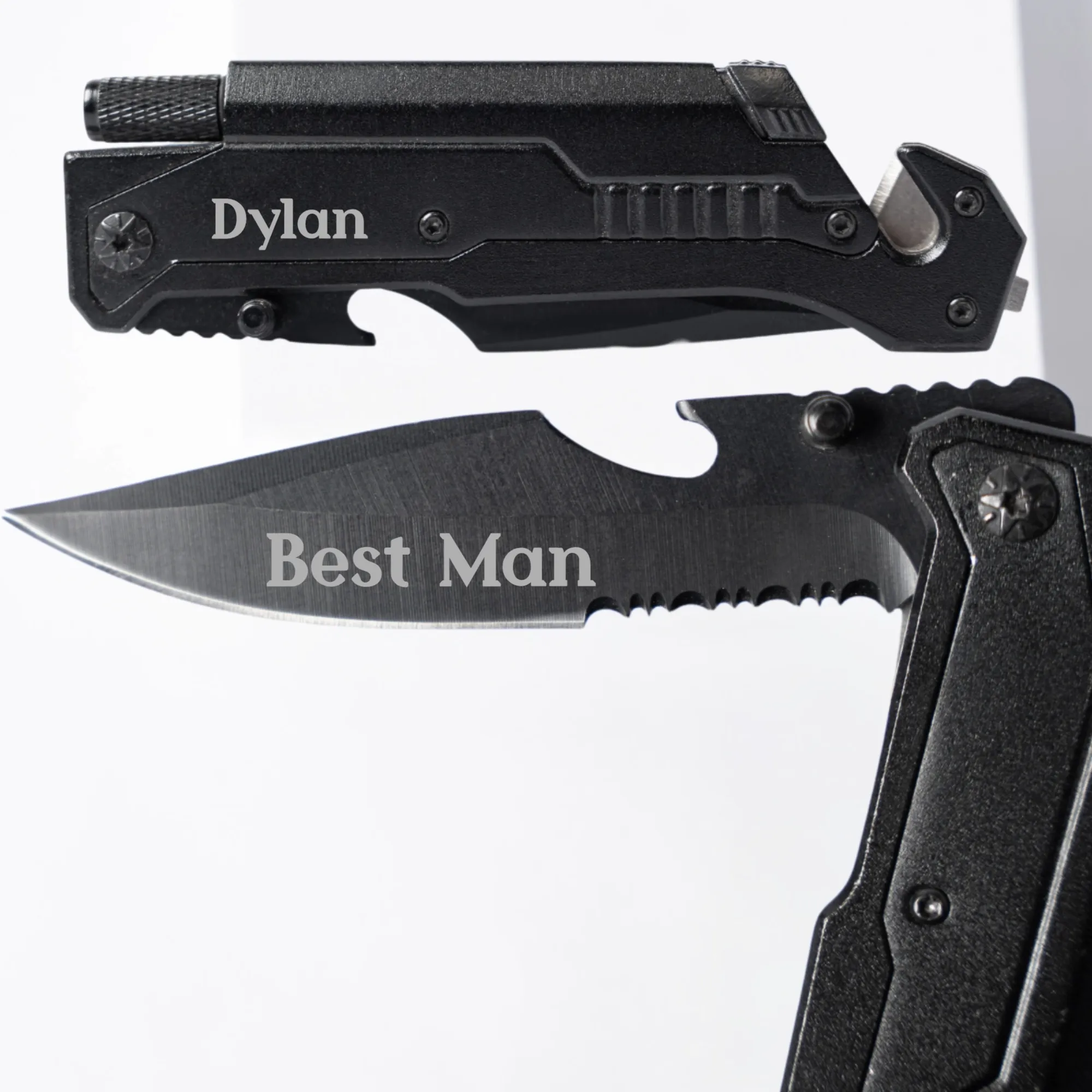 Personalized Knife with Flashlight