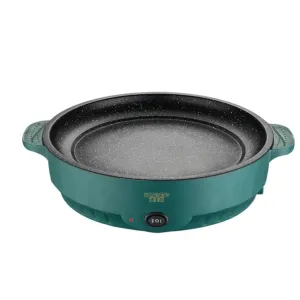 Portable Multifunctional Non-stick Skillet Pan for Household Kitchen and Camping Use - Ideal for Frying, Grilling, and Barbecuin