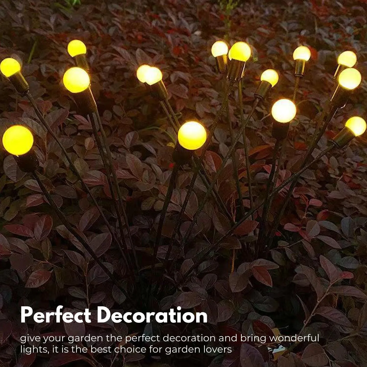 Powered (Warm) Touch-sensitive NOVEDEN Solar 3 Firefly Lights Premium for less Pieces