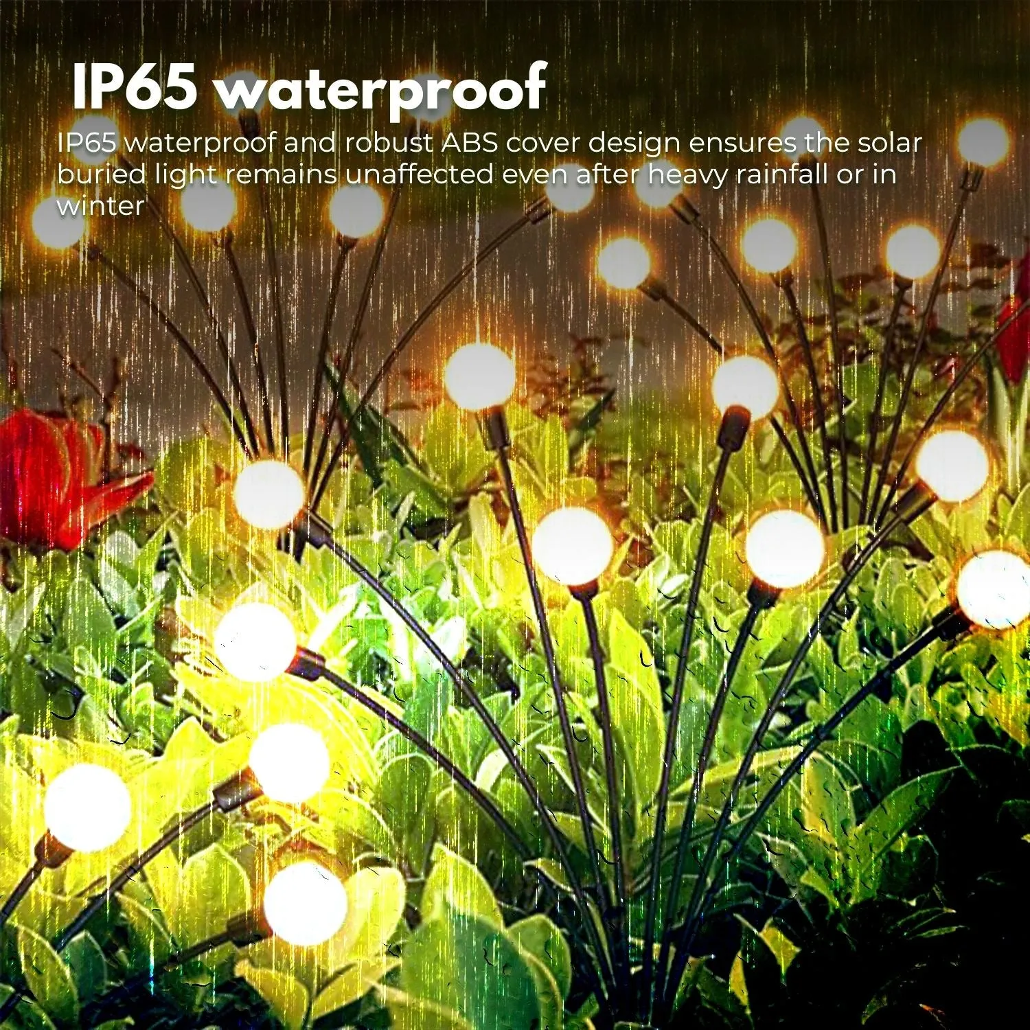 Powered (Warm) Touch-sensitive NOVEDEN Solar 3 Firefly Lights Premium for less Pieces