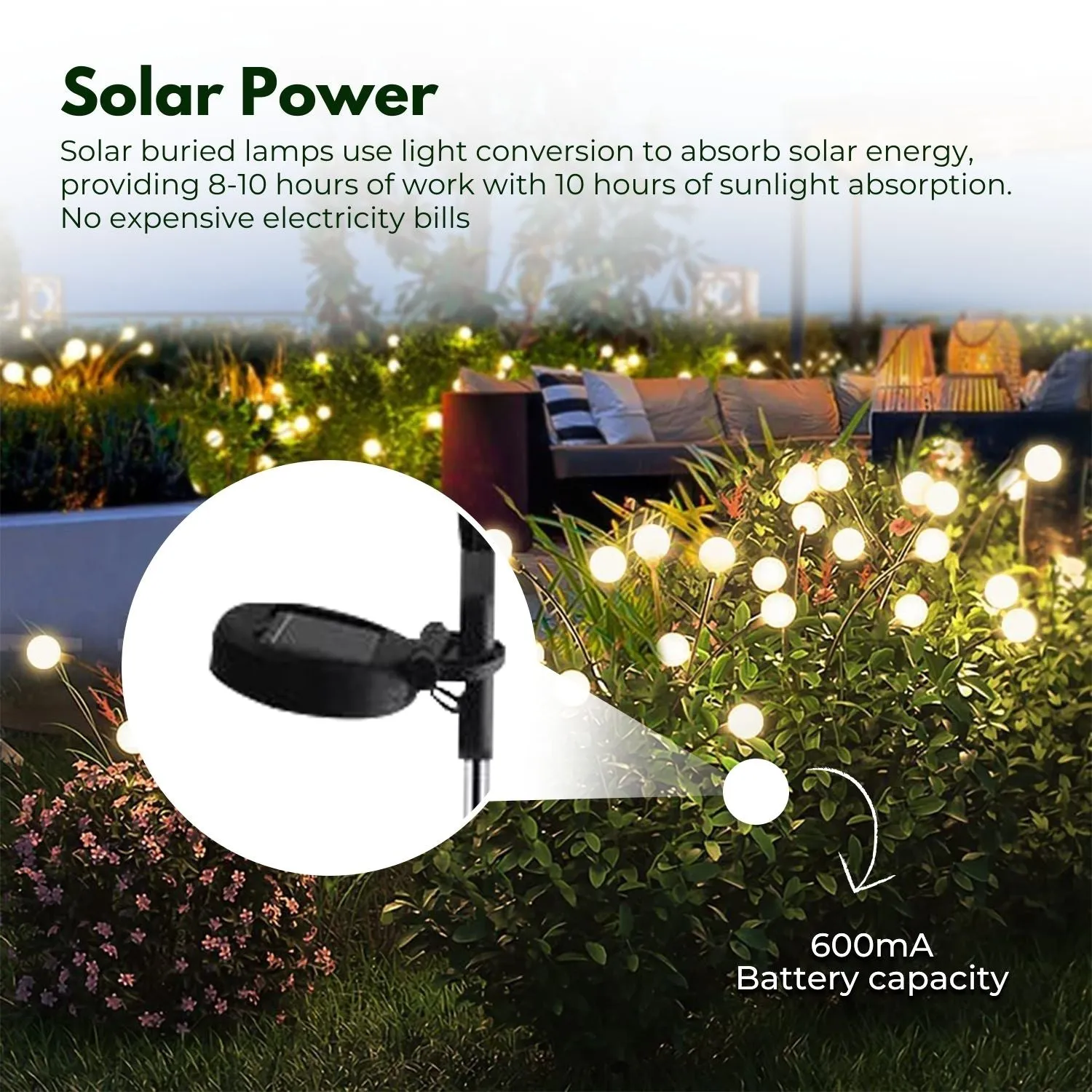 Powered (Warm) Touch-sensitive NOVEDEN Solar 3 Firefly Lights Premium for less Pieces