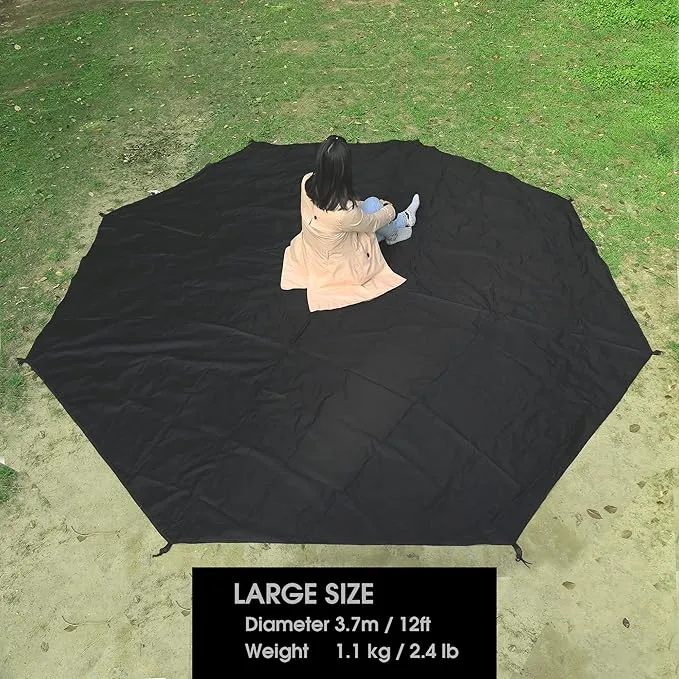 Preself Footprint for Tipi Hot Tent, Ground Sheet Mat, Tent Floor, Waterproof Camping Tarp (Full - T1 T2 Large)