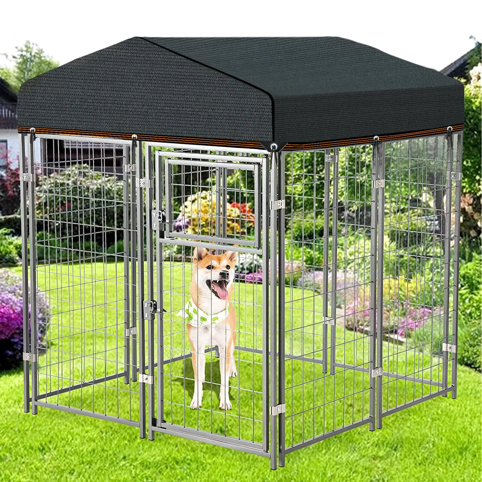 QLOFEI Shade Cloth for Garden, 90% Sunblock Neting Cover Shade Cloth with Grommets, Sun Protection Screens for Patio Kennel Chicken Coop Pergola Greenhouse Plants Cover Mesh Tarp, 10x15 FT