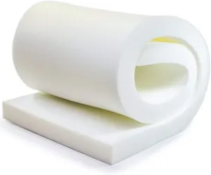 QOMFY 5" Height x 18" Width x 72" Length 1.8 Density 33ILD (Semi-Firm) Upholstery Foam Cushion Made in USA - Perfect for Chairs, Sofas, Headboards, Packaging, Crafts and DIY Projects.